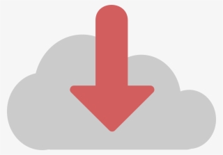 Cloud Download Pink Arrow Clipart - Sign