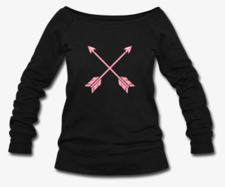 Native American Pink Arrows Women's Wideneck Sweatshirt - Sweatshirt