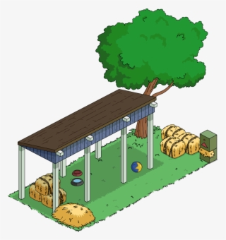 Petting Zoo Awning - Oak