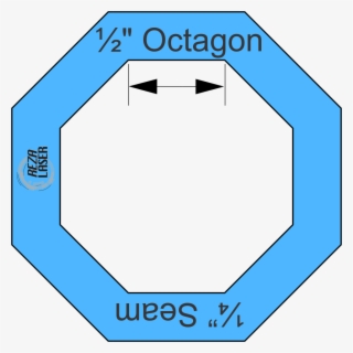 Octagon ½” Inch Acrylic Template I Spy With ¼” Seam - Hexagon