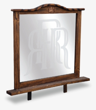 Mansion Mirror Frame W/rope & Star 48”w X 6“d X 42”h - Plywood