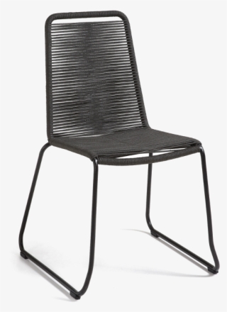 Meagan Chair Metal Frame Grey Rope - Offecct Bop