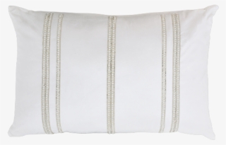 Image For 16x24" White Decorative Pillow With Pearls - Cushion