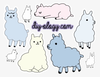 Llama Sticker Sheet 1 - Cartoon
