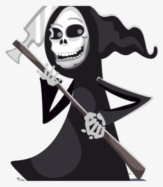 Grim Reaper Clipart Black And White - Transparent Background Grim Reaper