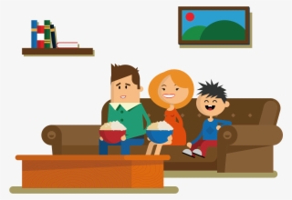 Png Freeuse Couch Sitting Drawing Cartoon A - Excess Of Tv Watching