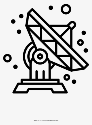 Satellite Dish Coloring Page - Satellite Dish