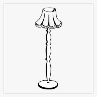 Lamp Clipart Floor Lamp - Floor Lamp Clipart Black And White