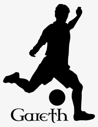 Silhouette Gaelic Football Sticker - Soccer Player Vector .png