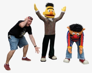 Personbert And Ernie From Sesame Street And A Man - Fun