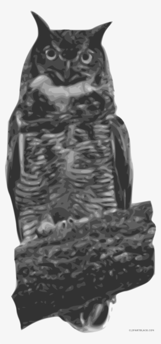 Horned Owl Clipart Silhouettes - Owl
