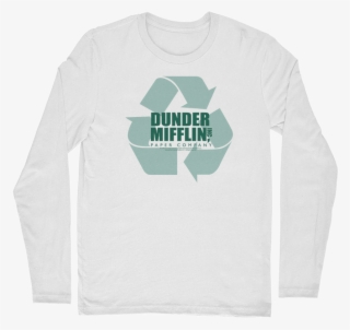 The Office "dunder Mifflin Recycle Logo" Classic Long - Dunder Mifflin