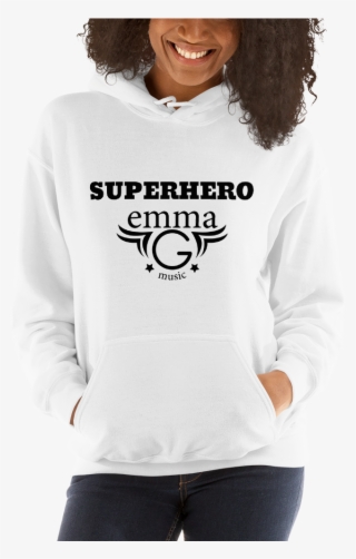 Emma G Logo Large Mockup Front Womens 2 White - Sweatshirt