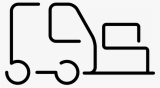 Logistics Truck Ultrathin Outline Carrying A Box Comments
