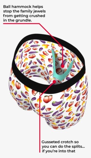 Ball Hammock Emoji Boxers - Boxer Briefs With Ball Pocket