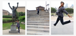 Pennsylvania / Philadelphia / The Rocky Statue And - Walking
