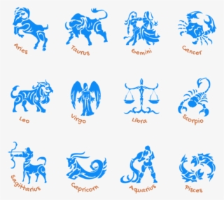 Free Png Download Transparent Blue Zodiac Signs Set - Zodiac Signs As Sailor Moon Characters