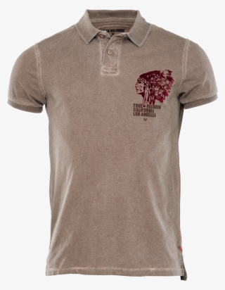 Polo Piqué Mit Indian Print - Polo Shirt