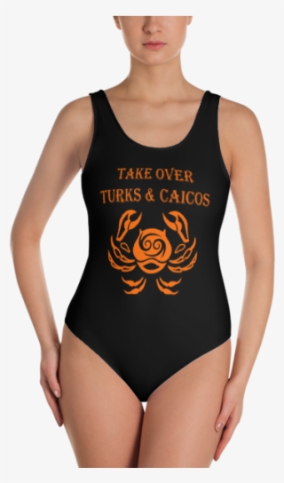 Custom Cancer Zodiac Sign One-piece Swimsuit - Swimsuit Halloween