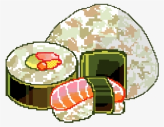⊃-[二二] - Transparent Sushi Pixel