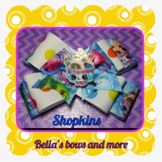 Cupcake Shopkins 5" Hairbow - Masquerade Ball