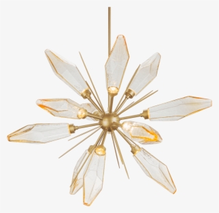 Rock Crystal Starburst Chandelier 38″d - Chandelier