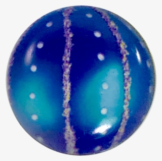 Painted Enamel Christmas Tree Ornament Blue 20mm - Sphere