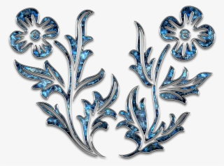 Decor, Ornament, Jewelry, Star, Glitter, Drop, Flower - Floral Png Ornaments For Photoshop