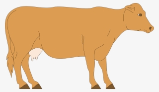 Cow Livestock Cattle - Clip Art Brown Cow