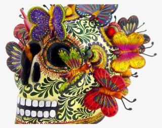 Day Of The Dead Clipart Dead Skeleton Dancing - Dia De Los Muertos Skulls Png