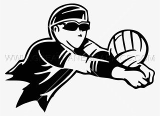 Graphic Royalty Free Stock Bump Production Ready Artwork - Volleyball Bump Clipart