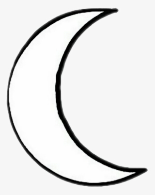 Black White Blackandwhite Arifreetoedit - Crescent Moon Easy Drawing