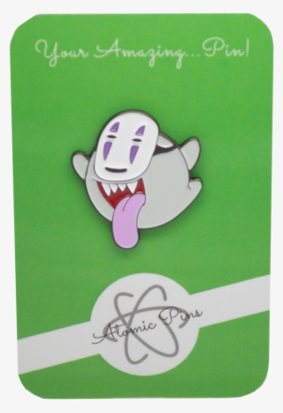 'king No-face' Spirited Away X Mario Enamel Pin Boo - Cartoon