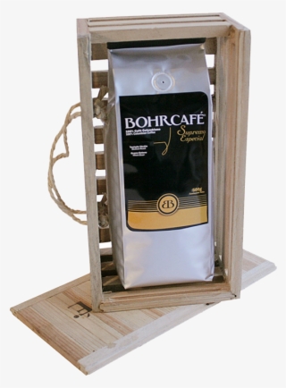 Supremo In Beans Or Grinded In Wooden Box - Bohrcafe Png