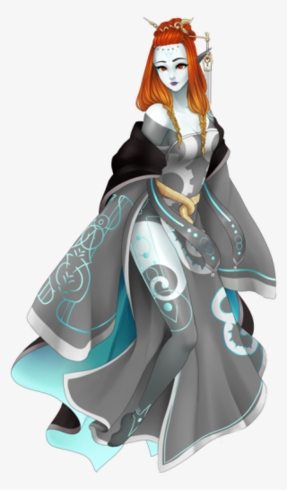 Zelda Had Helped Midna Live During The Events Of Her - Illustration