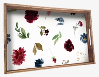 Floral Established Tray By Rustic Marlin Home Decor - Picture Frame