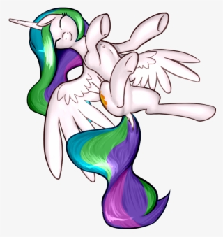 Nadnerbd, Cute, Cutelestia, Eyes Closed, Flying, Happy, - Illustration