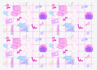 I Made A Vaporwave Pattern I Will Put It On My Redbubble - Vaporwave Patterns