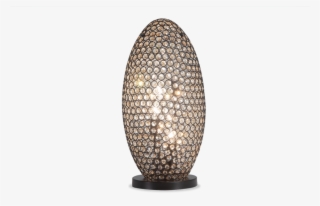 Gleam Crystal Bronze Orb Lamp - Vase