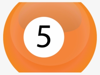 Billiard Ball Clipart Five - Number