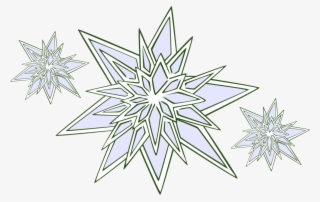 Vector Illustration Of Snowflake Snow Ice Crystals - Drawing