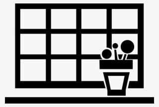 Vector Illustration Of Window Opening In Wall Allows