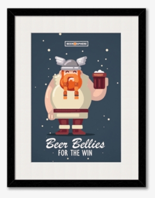 Beer - Wall Frame With White Border