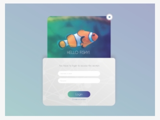 Login Pop-up Window "hello Fishy " Blending Modes Webdeveloper - Operating System