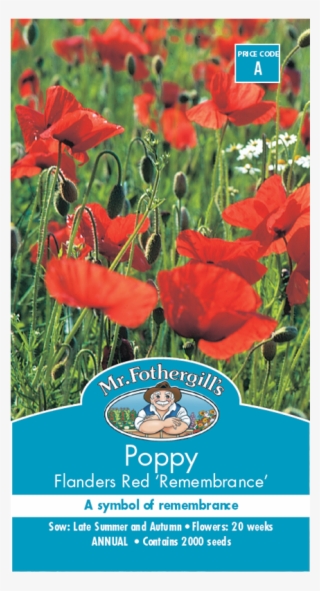 Mr Fothergill's Poppy Flanders Red Seeds - Flanders Poppy Seeds