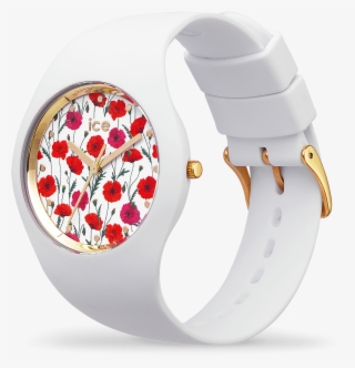 Ice Flower - White Poppy - Ice Watch