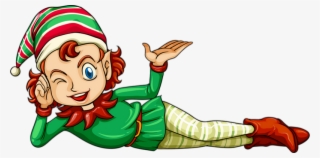 Christmas Elves In White Background