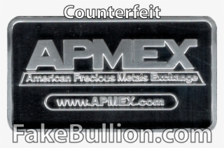 Click To Enlarge Image Apmex Bar Fake Reverse - Emblem