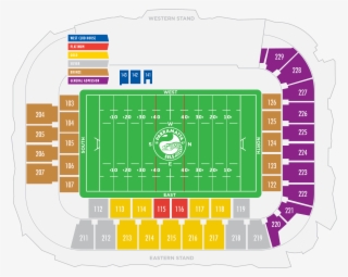 Seating Map - Western Sydney Stadium Seating Plan