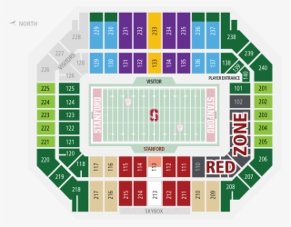 2016 Stanford Stadium Football Pricing Map - 2018 Stanford Football Seating Map Price